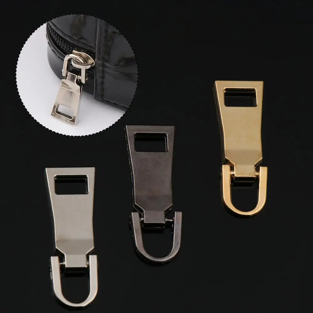 5pcs Detachable Metal Zipper Head Zipper Pull Zipper Repair Kit Replacement For Bag Suitcase Clothes Metal Zip Sewing Kit