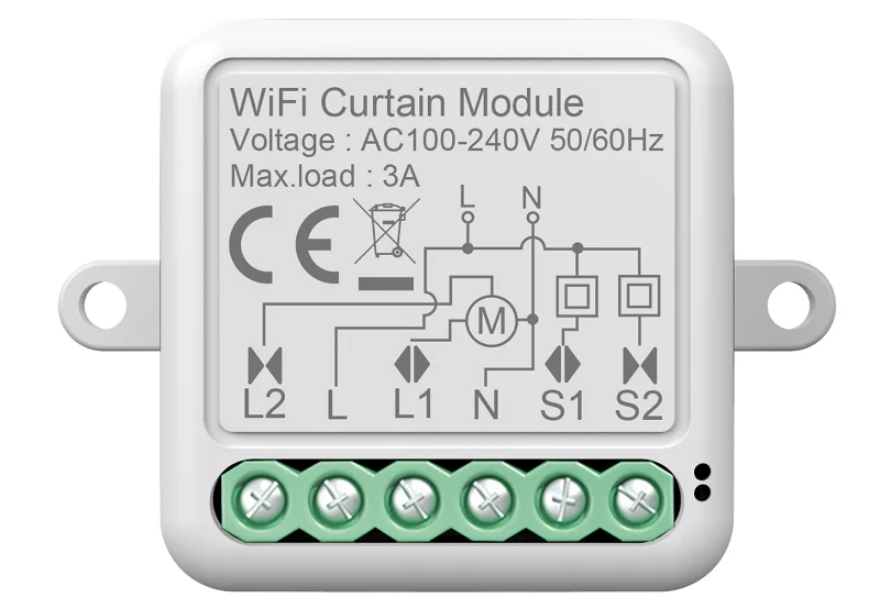 WiFi 1Gang Curtain