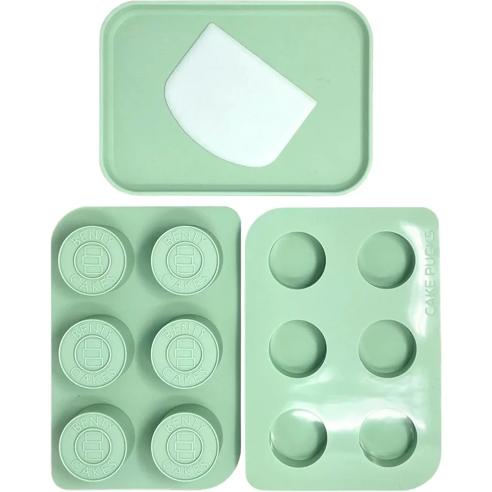 

Original CakePuck Mold Set - Make Chocolate Desserts Easily, BPA-Free Silicone with Tray and Scraper