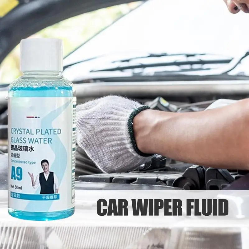 

Car Windshield Cleaner Fluid Concentrated Crystal-coated Glass Wiper Essence Smooth Hydrophobic Shellacc Degreasing Film Cleaner