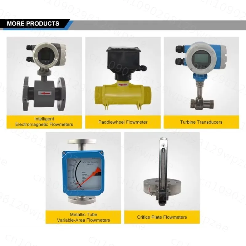Flow Meter Flowmeter Ultrasonic Portable Water Flow Sensor Temperature Sensor