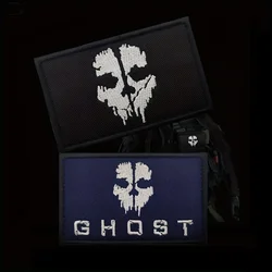 CALL Duty Ghost Embroidered Morale Velcros Patch Hook & Loop Appliques – Tactical for Molle Backpack, Pants, Jackets, Bag Biker