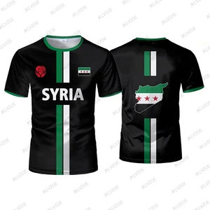 Jersey Sepak Bola Suriah Baru Musim Panas Kaus Olahraga Pria Wanita Seragam Sepak Bola Jalanan Atasan Anak-anak Grafis Bendera Suriah Kasual Atasan Anak-anak Ukuran Besar Grafis 8 lensa sepak bola penjualan terbaik maillot - №
