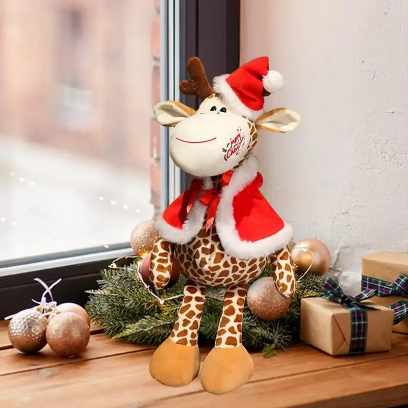 Stuffed Deer Toys Stuffed Animal Deer Toys Plush Moose Toy Home Christmas Decoration For Boys Girls Christmas Decorations For