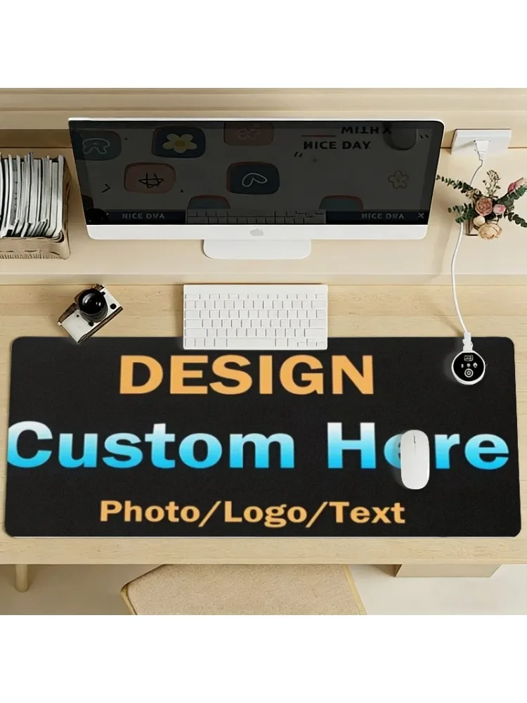 Extra-Large Custom Photo Mouse Pad with Printing - Non-Slip Desk Suitable for Office, Gaming, Computer Work, Thick Washable Surf