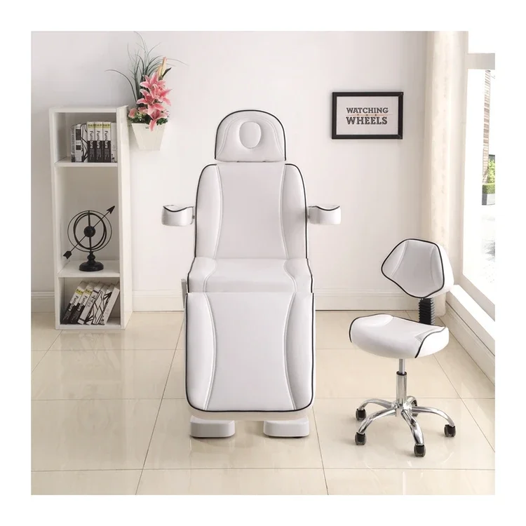 2 anos de garantia Bomba hidráulica Base de metal Salão de beleza Cama facial Mesas de massagem