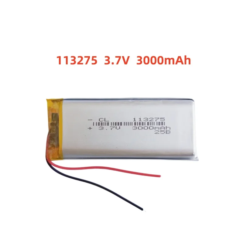 

113275 3.7V 3000mAh Lithium Polymer LiPo Rechargeable Battery Li cells For Wardrobe light LED sensor light