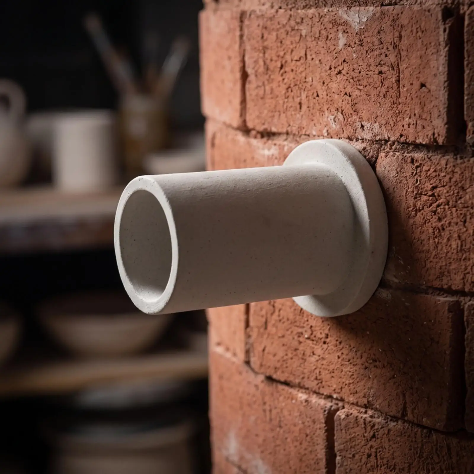 Kiln Top Peephole Tube Insert for Ceramic Firing Oven with Mullite Material for Secure Fit