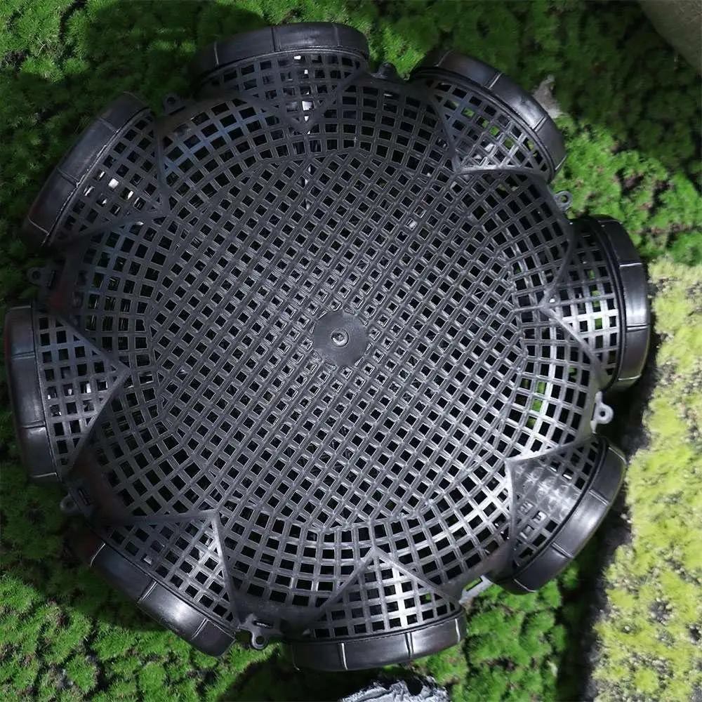 3/6/8 Holes Black Fish Net Cage Plastic Durable Loach Trap Multifunctional Easy To Install Crayfish Catcher Mixed Fish