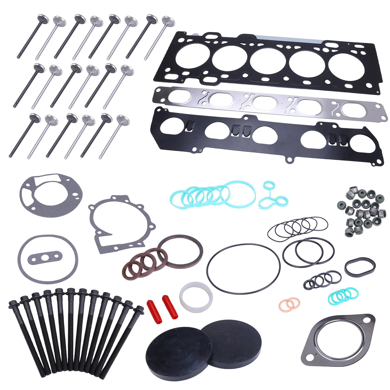 

Комплект прокладок головки блока цилиндров для Volvo C30 C70 S40 S60 V50 V60 2.5L, замена HS54547, автозапчасти и аксессуары