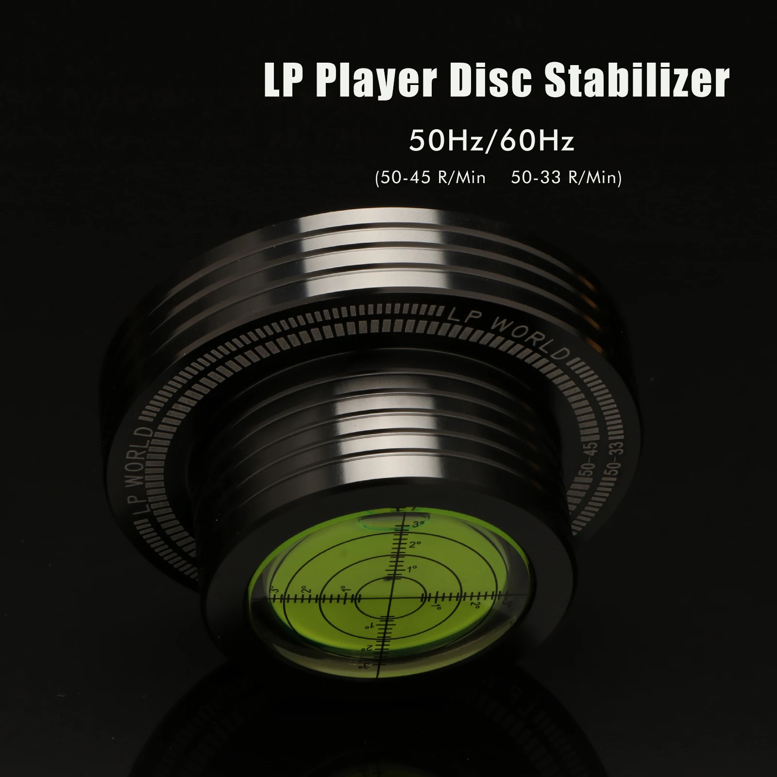 50hz LP Disc Stabilizer Balance Record Aluminum Alloy Clamp Measure Vibration Balanced For Turntable Phonograph