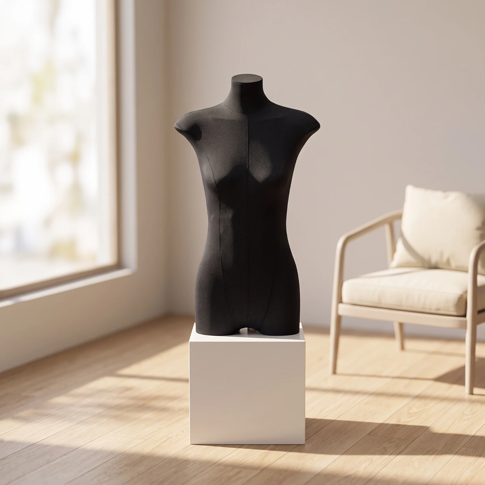 Female Torso Mannequin Hourglass Headless Mannequin Torso Manikin Lightweight Display Model Stable for Retailers view 2