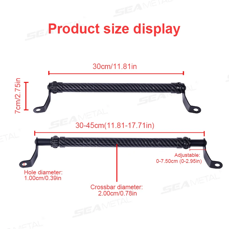 BLALION Motorcycle Handlebar Cross Bar Reinforced Thick Handlebar Pull Rod Front Balance Bar Reinforced Moto Modifiable Parts image 6
