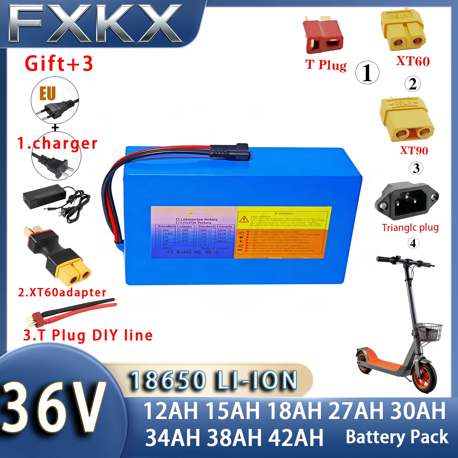 New 36V 42Ah 38Ah 3…