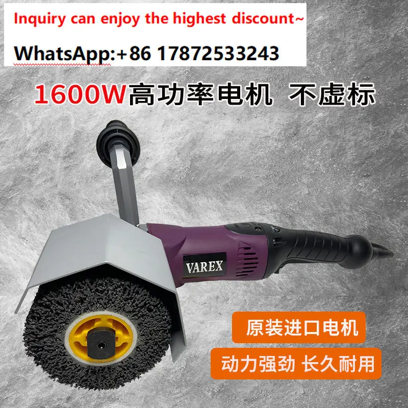 Equipped with one industrial stainless steel wire drawing machine and a small handheld polishing fiber wire drawing wheel