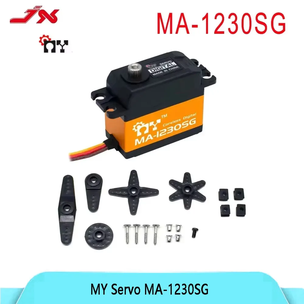 

MY Servo MA-1230SG 6.0V 36KG Ultra large torsion hollow cup servo climbing car large aircraft RC model