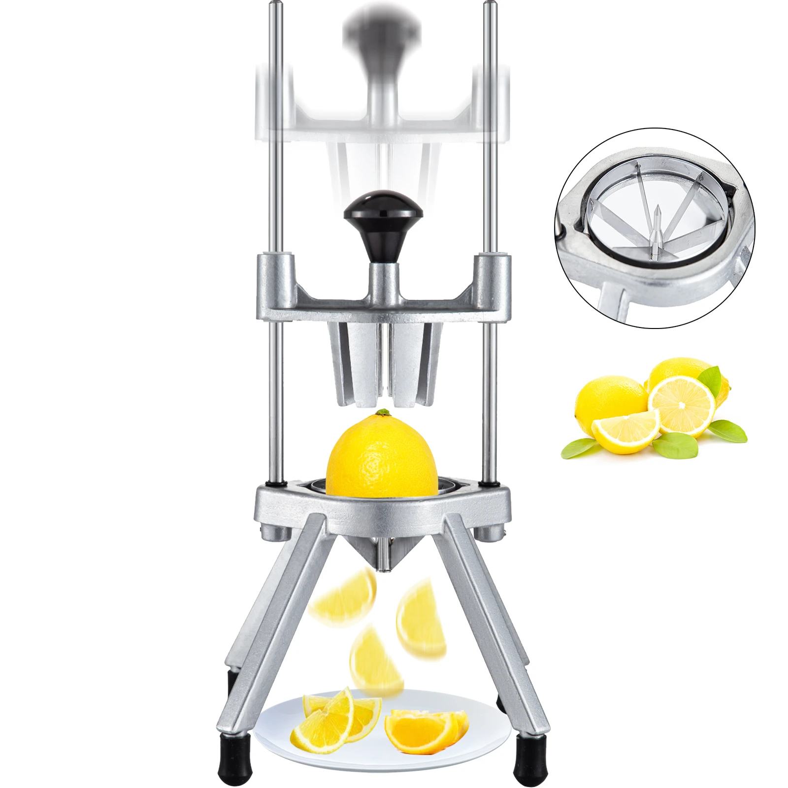 

VEVOR Lemon Wedge Slicer Chopper 4/6/8-Section Commercial Limes Wedger Fruit Vegetable Cutter Home Kitchen Appliance Gadgets