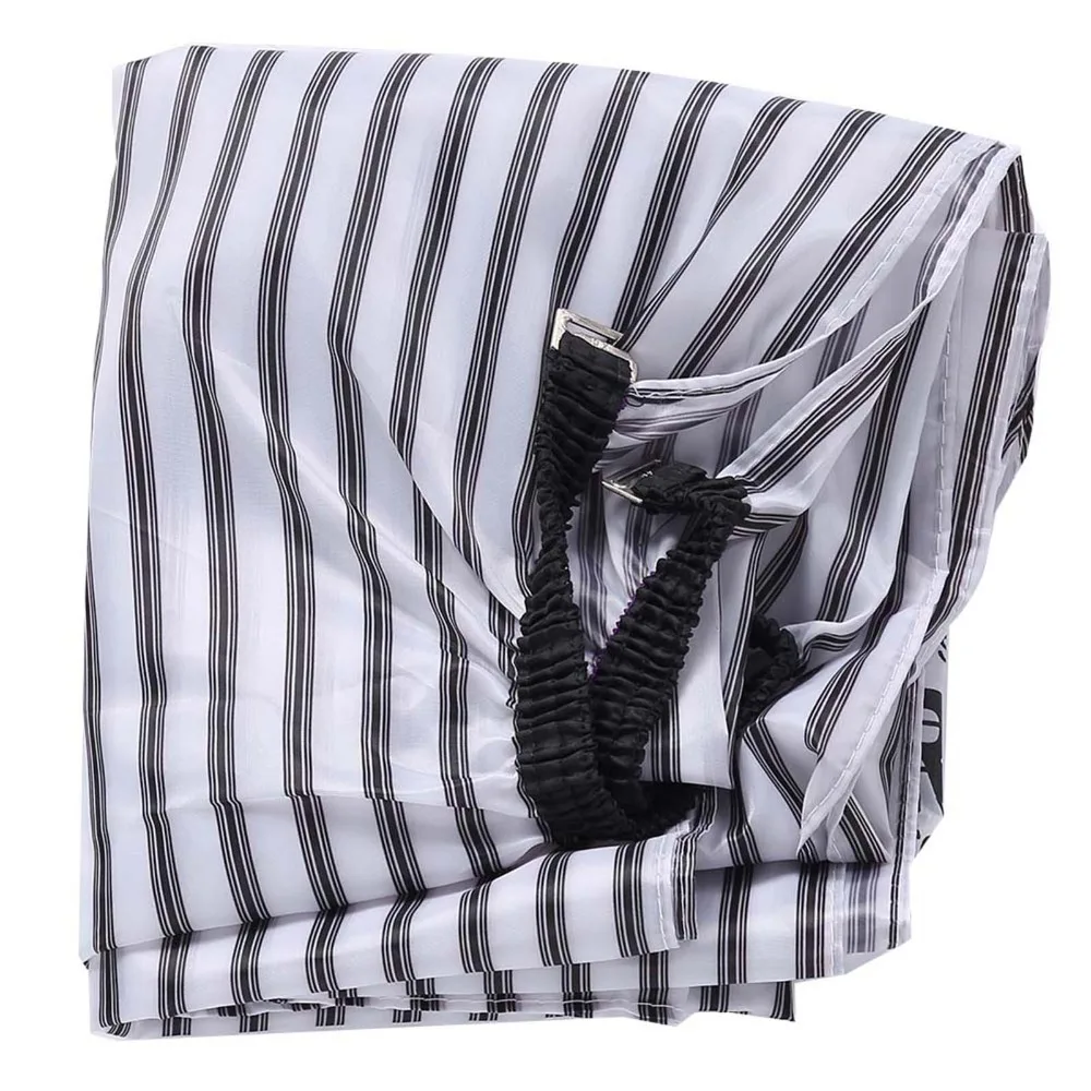 Salon Use Waterproof Hair Cutting Cape Nylon Material Anti Static Barber Apron Stripe Design Salon Cape For Hairdressers