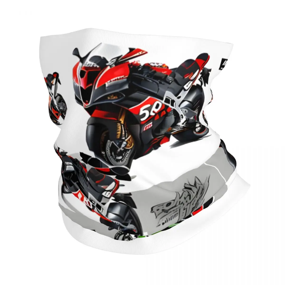 

RSV4 Bike Motocross Bandana Neck Cover Printed Aprilia Racing Italy Face Mask Running Unisex Adult Winter