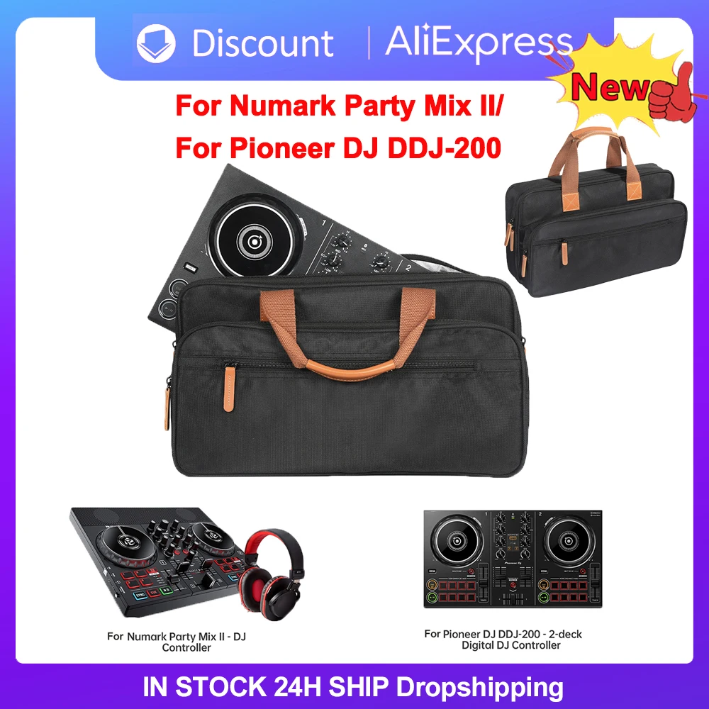 EVA Hard Carrying Case For Pioneer DJ DDJ-200/Numark Party Mix II Portable DJ Controller Padded Storage Bag Protective Case