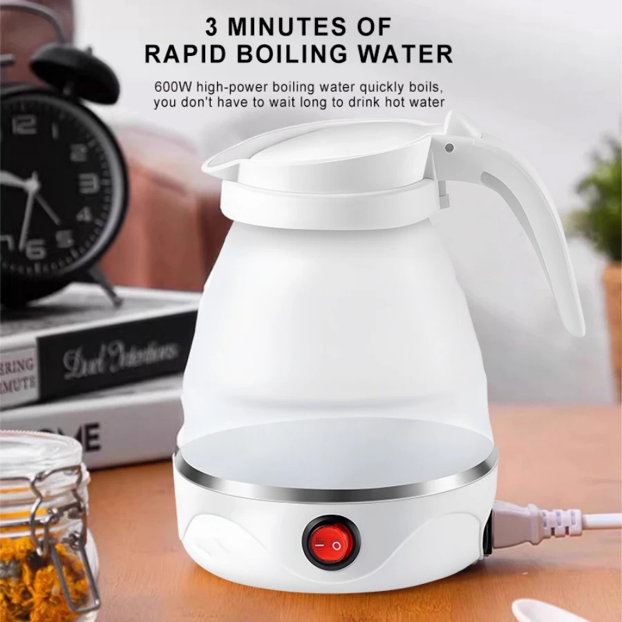 folding kettle 0.7L electric kettle travel portable food grade silicone kettle