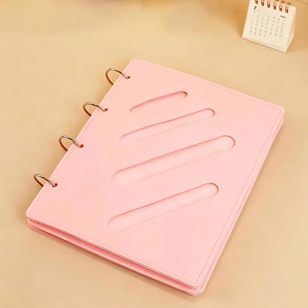 Cute Hair Accessory Storage Book Large Capacity Kids Hair Clips Organizer Looseleaf Binder Book Foldable Hairband Storage Bag