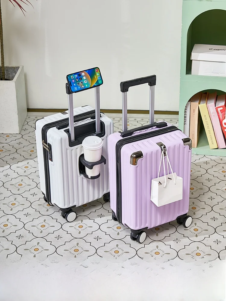 Spring Autumn Air Travel Luggage Small 20x30x40cm 14 Inch Carry-On Suitcase 16 Inch Children's Travel Suitcase ABS+PVC Unisex