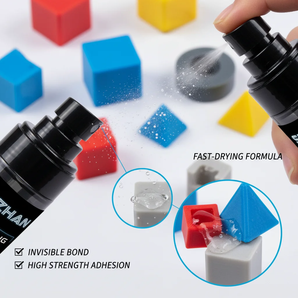 5Pcs 3D Printer Adhesive Spray 100ml Super Glue Fast Bonding Strong Liquid Mist for PLA ABS PETG Filament Model Assembly view 5
