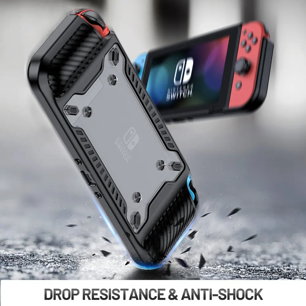 compatible with Nintendo Switch OLED 7.0“ 2021 Case - Protective Fit Durable TPU+PC Case Designed for Nintendo Switch OLED