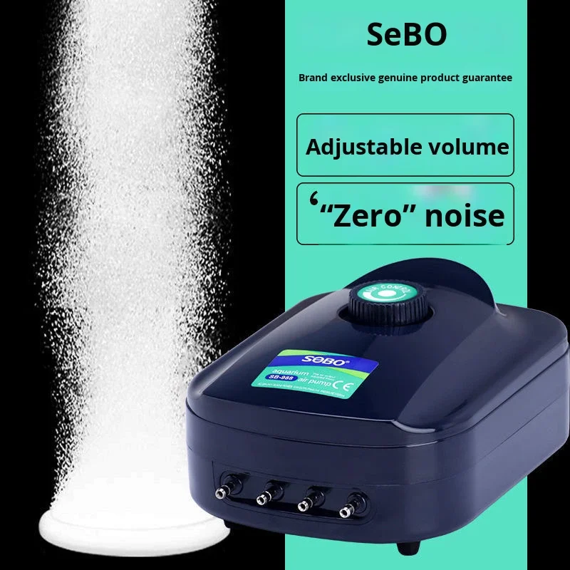 Modern Eco-Friendly 5W Plastic Aquarium Oxygen Aerator 220V Air Extraction Pump Stone Material Square for Outdoor Fish Tank