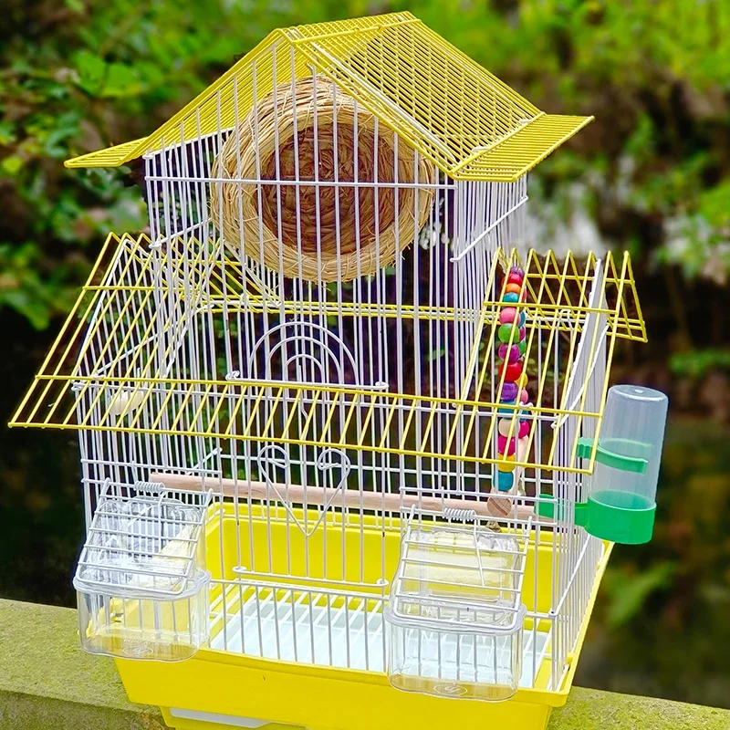 

Palomas Bird Cage Accessories Modern Canarios Feeder Parrot House Toys Rabbit Budgie Maisons Petits Animaux Pet Supplies CY50BC