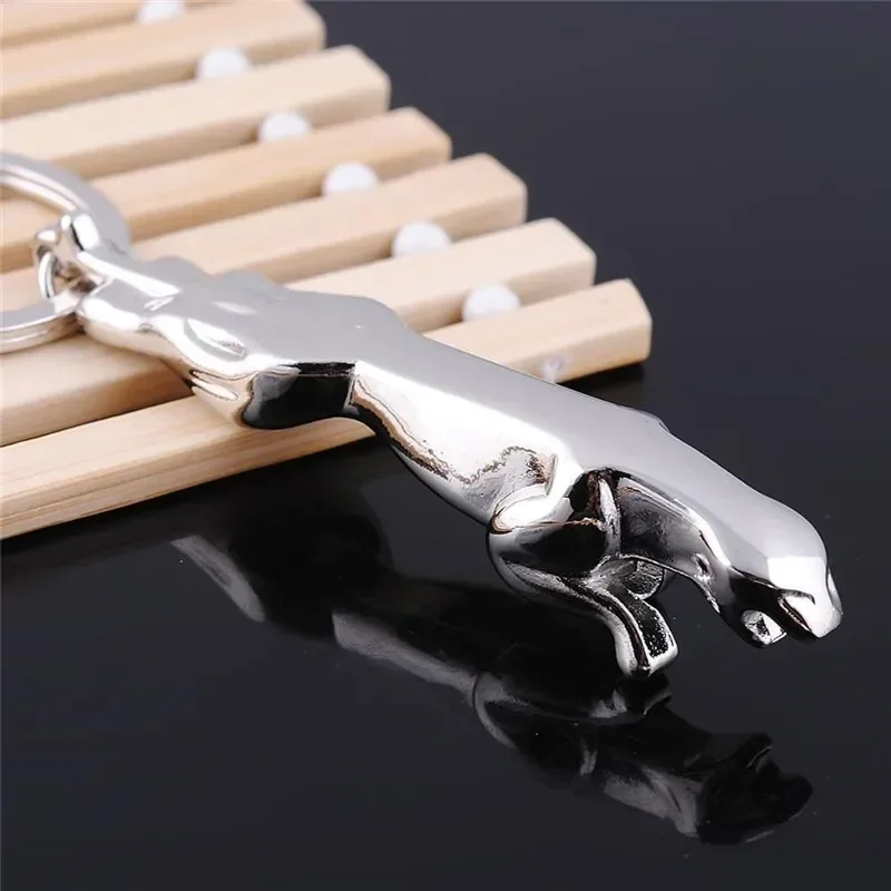 NEW Fashion Car Auto Logo Jaguar Keychain Stylish Alloy Leopard