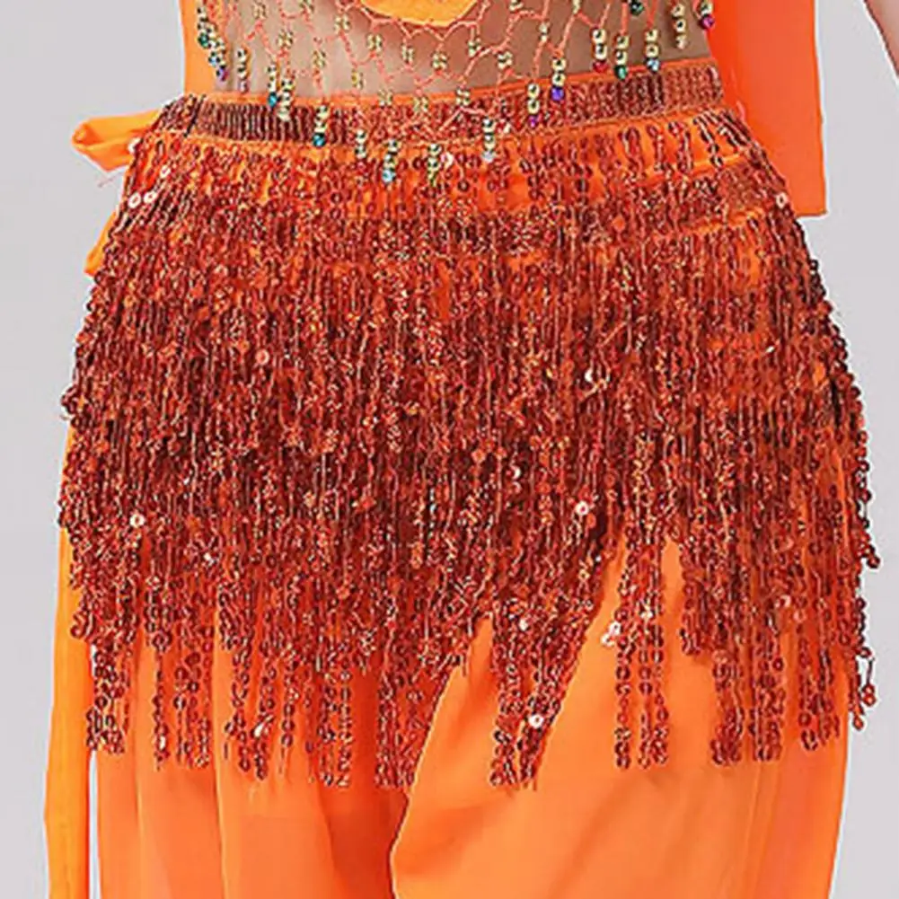 Belly Dancer Rok Shining Mini Rok Bohemen Stijl Korte Buikdans Shiny Sequin Kwasten Belly Dancer Rok Danser Hip Wrap