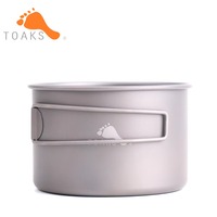 TOAKS Titanium 550ml Bowl D103MM Outdoor Camping Equipment Cookware Tableware  with Foldable Handle