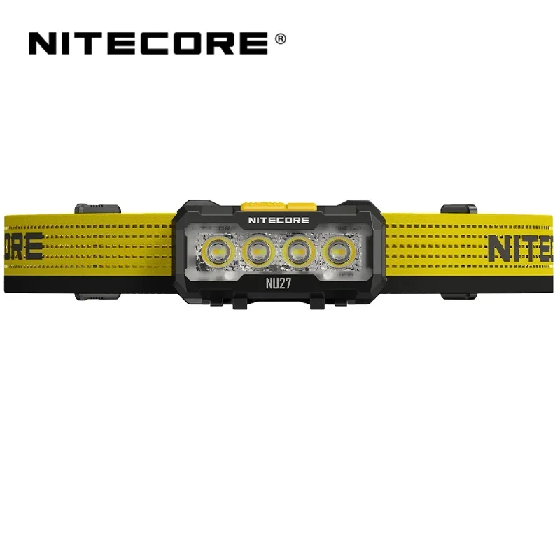 NITECORE NU27 600 Lumens USB-C Rechargeable Ultra Lightweight Multiple Color Temperatures Outdoor Headlamp