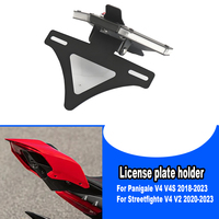 For Ducati Panigale V4 V4S Streetfighte V4 V2  Motorcycle License Plate Holder LED Light Tail Tidy Fender Eliminator