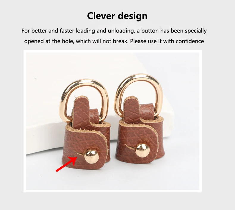 3PCS/set Bag Strap Crossbody Perforated Conversion Accessories for Punch-free Bag Straps Mini Bag Shoulder Strap
