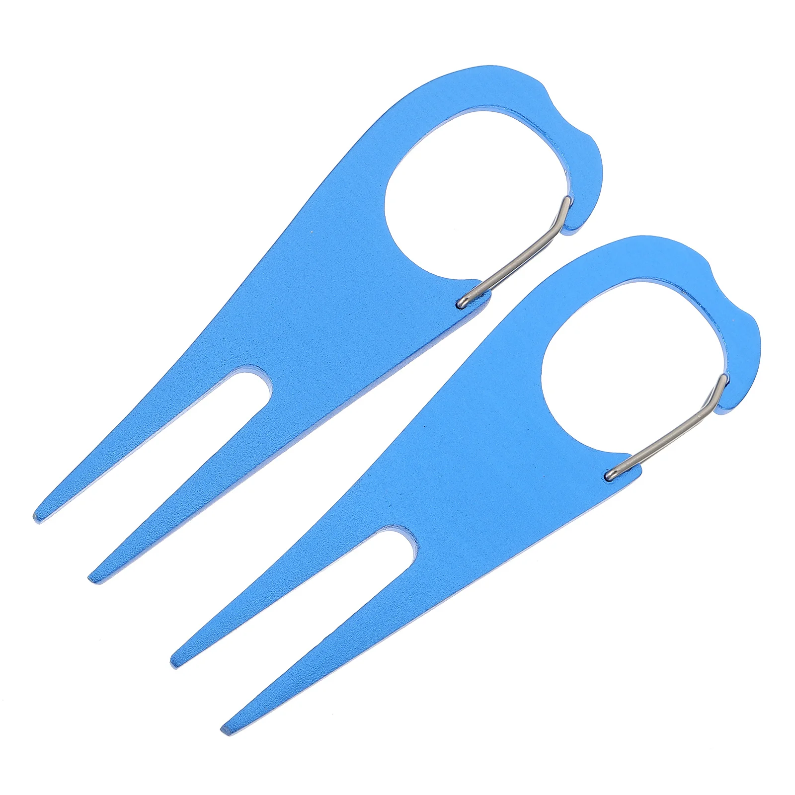 

2pcs Golf Divot Tool Lightweight Portable Golfs Accessory Green Fork Maintenance Equipment Outdoor Blue Repair Supplies Golfs