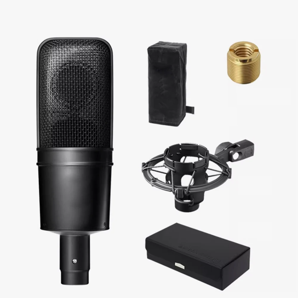 Hot Sale  AT4040 Large Diaphragm Condenser Microphone for Professional Studio Recording with High Sensitivity