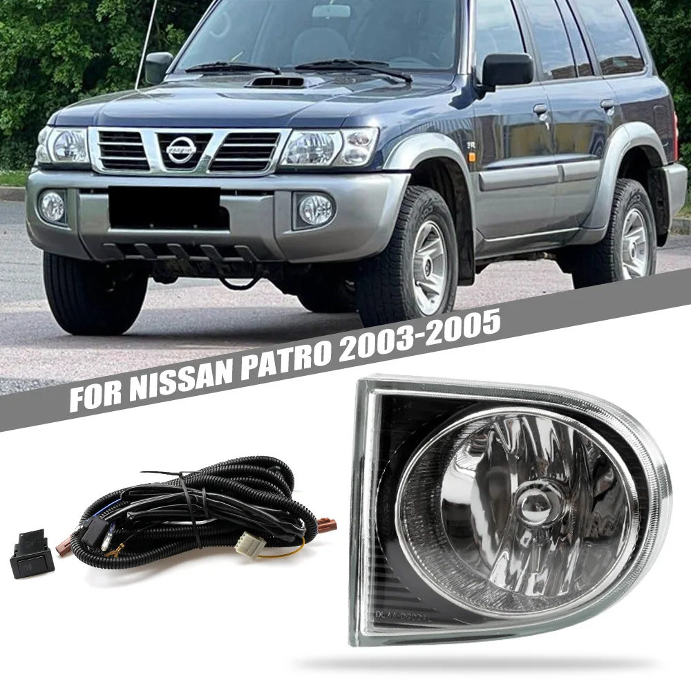 

Комплект обновления противотуманной фары переднего бампера для Nissan Patrol 2001 2002 2003 2004, версия, дополнительный переключатель противотуманных фар + проводка