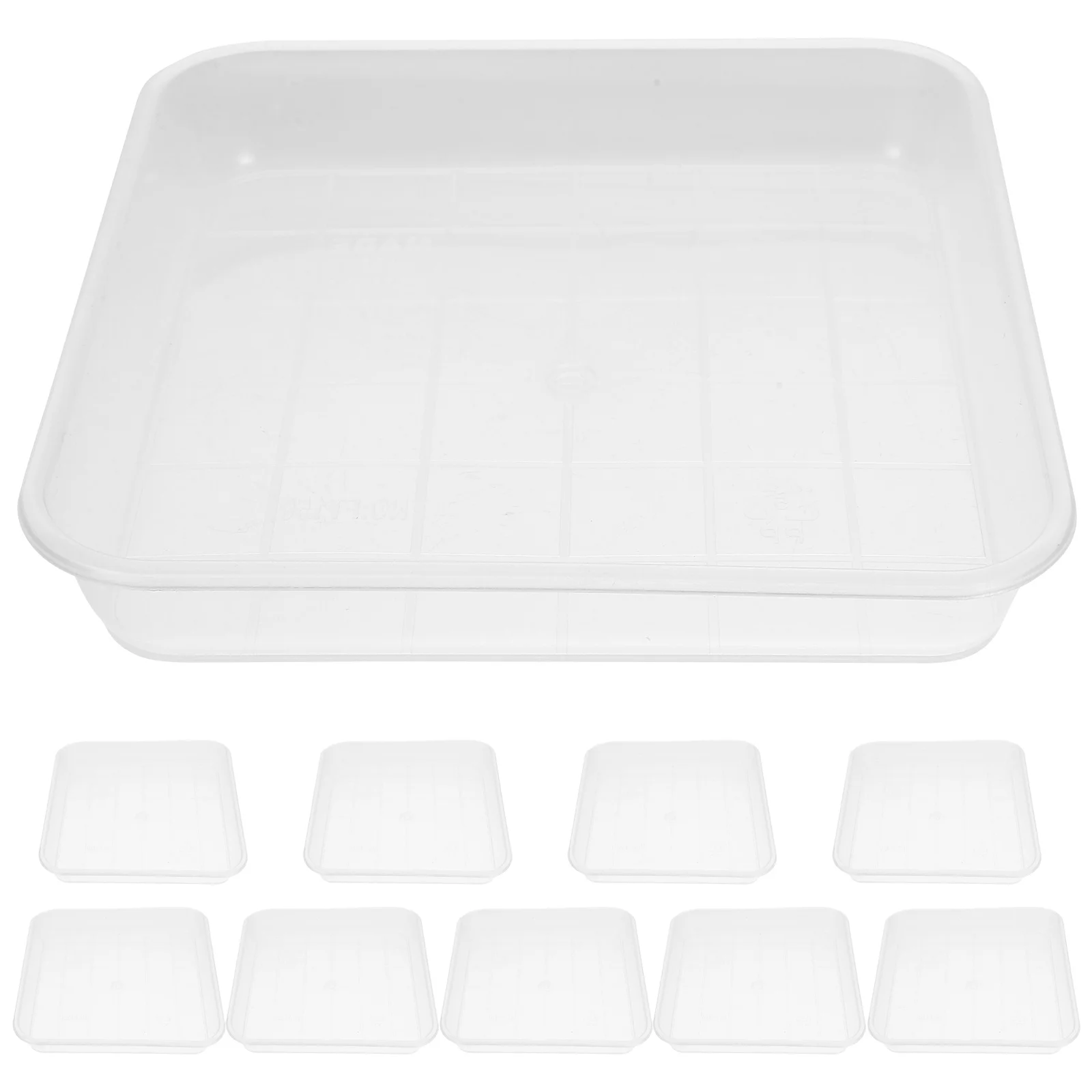 

10Pcs Plastic Plant Saucers Multi Size Fit All Pots Water Drainage Tray for Indoor Outdoor Gardening Plants Water Tray