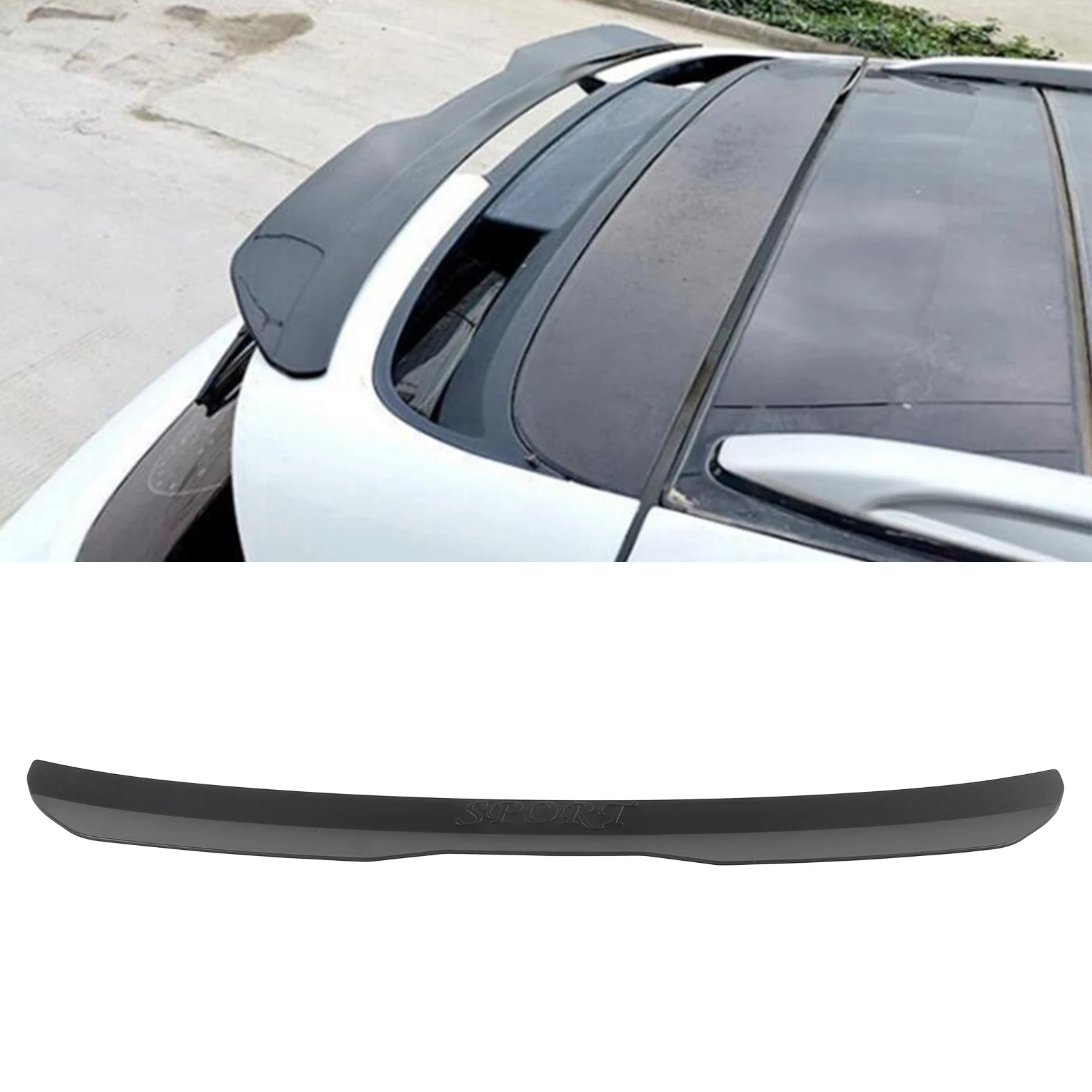 1Pc 99cm Rear Roof Spoiler Wing Two Compartment Vehicle Universal For Seat LEON Maxton MK1 Mk2 Mk3 MK4 MK5 MK6 MK7 2000-2021