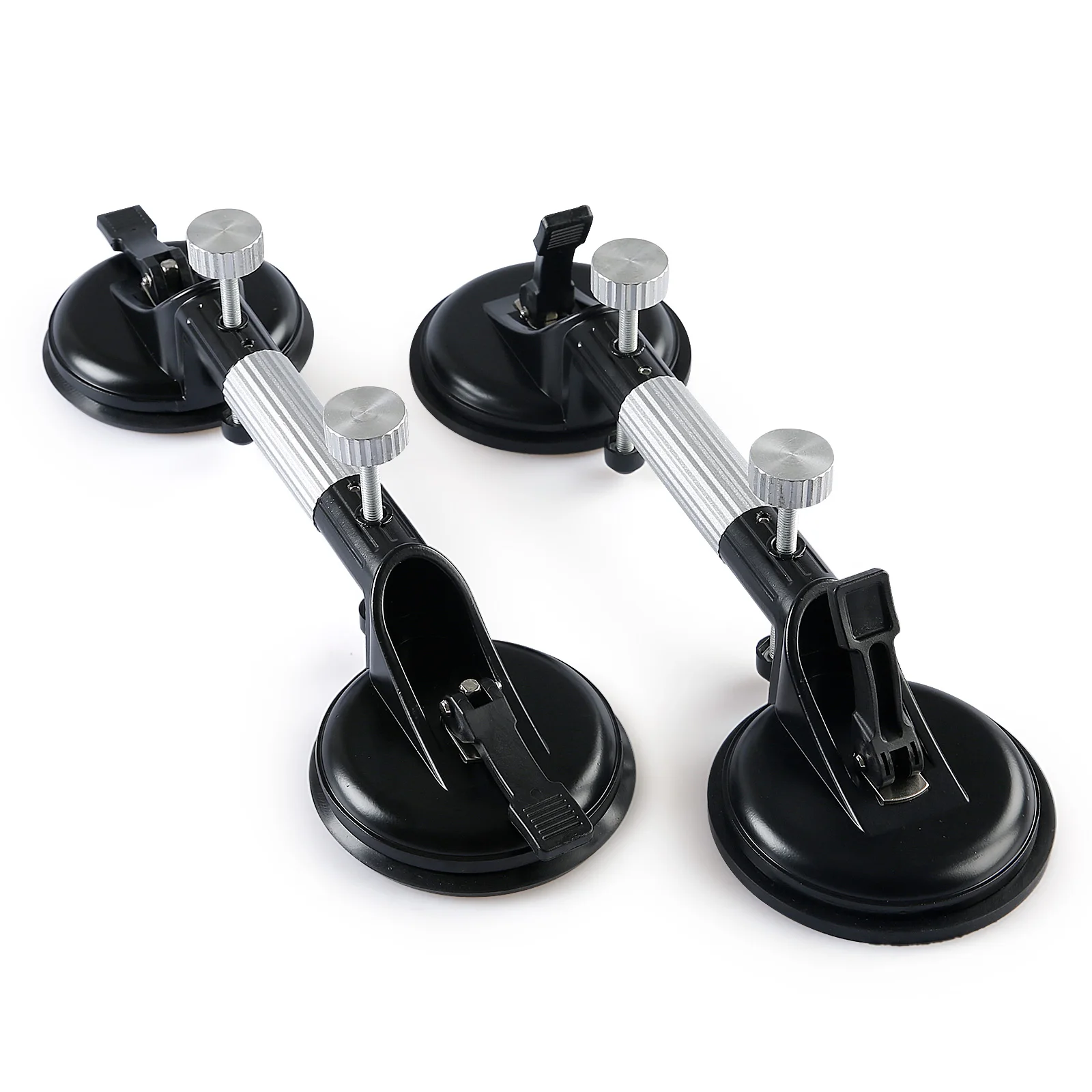 LOZLIN 2PCS Tile Seam Setter Double Suction Cup Tile Joining Tool Heavy Duty Vacuum Lifter for Granite Marble Glass Ceramic Tile Alignment Leveling Floor Installation Gap Fixing and Seam Adjustment