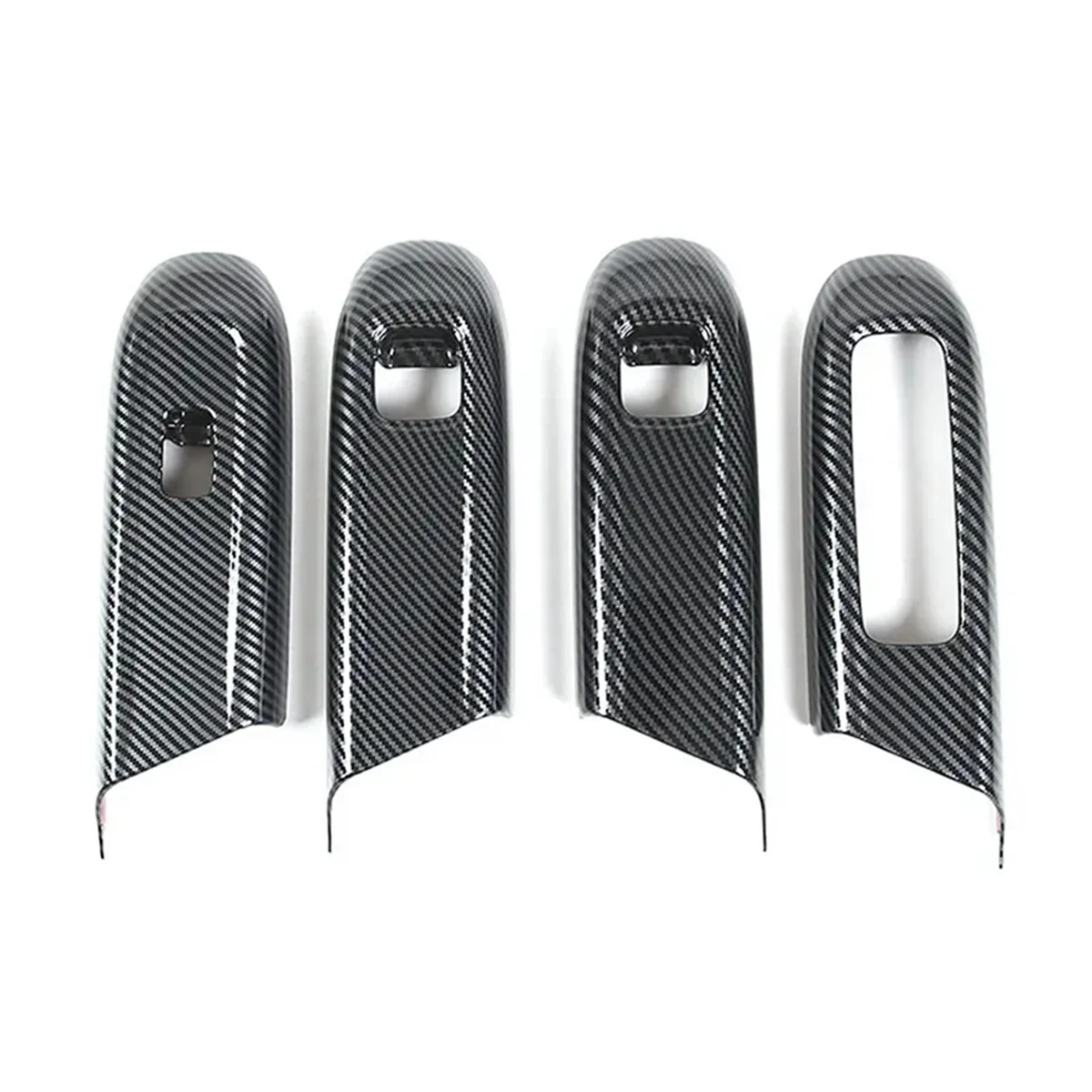 Window Glass Lift Switch Frame Cover Tirm for Mercedes Benz E Class W214 2024 Interior Accessories Carbon Fiber