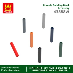 Wange69Pcs/lot 43888W Round 1x1x6 Pillar Building Block Moc Color Accessories Compatible with Brick DIY Children's Toy