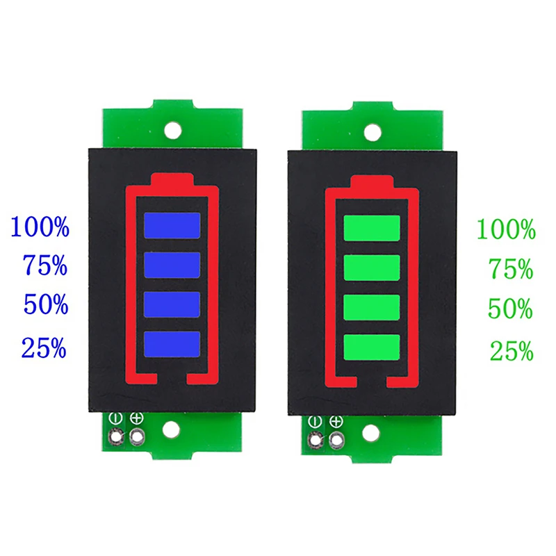 4.2V Display Electric Vehicle Battery Power Tester Li-ion 1-8S 1S/2S/3S/4S Single 3.7V Lithium Battery Capacity Indicator Tester