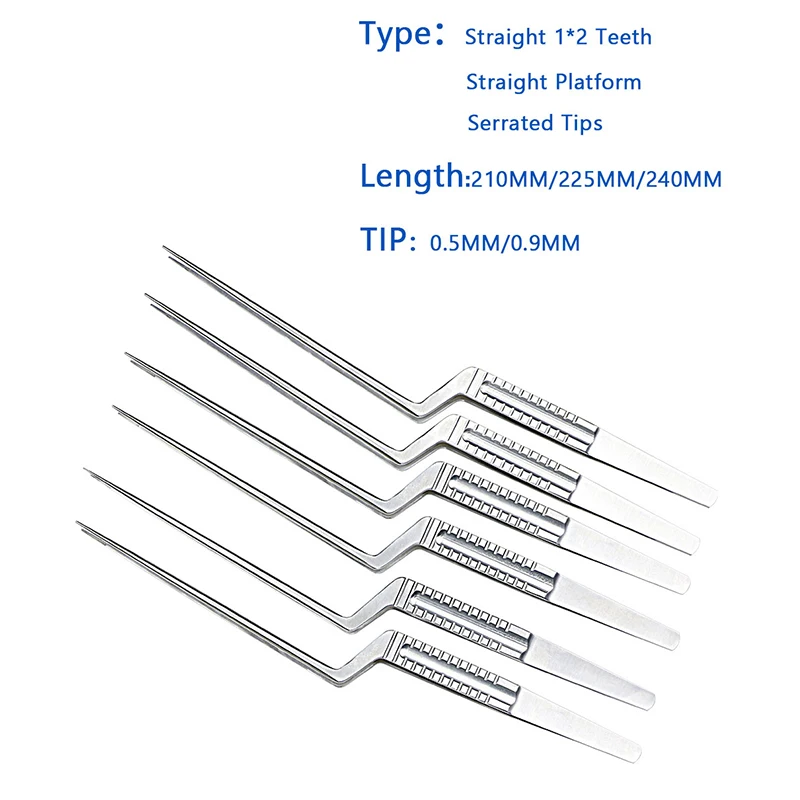 

Micro Forceps Tissue Tumors Tissue Forceps Straight Platform Serrated Tips Stainless Steel Micro Tweezers