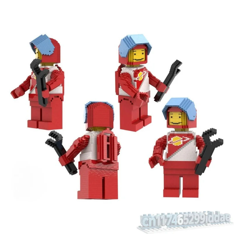 2176PCS Big Scale Space Explorer Figure MOC Model Custom Puzzle DIY Creative Assembly Educational Building Brick Toy Collectible