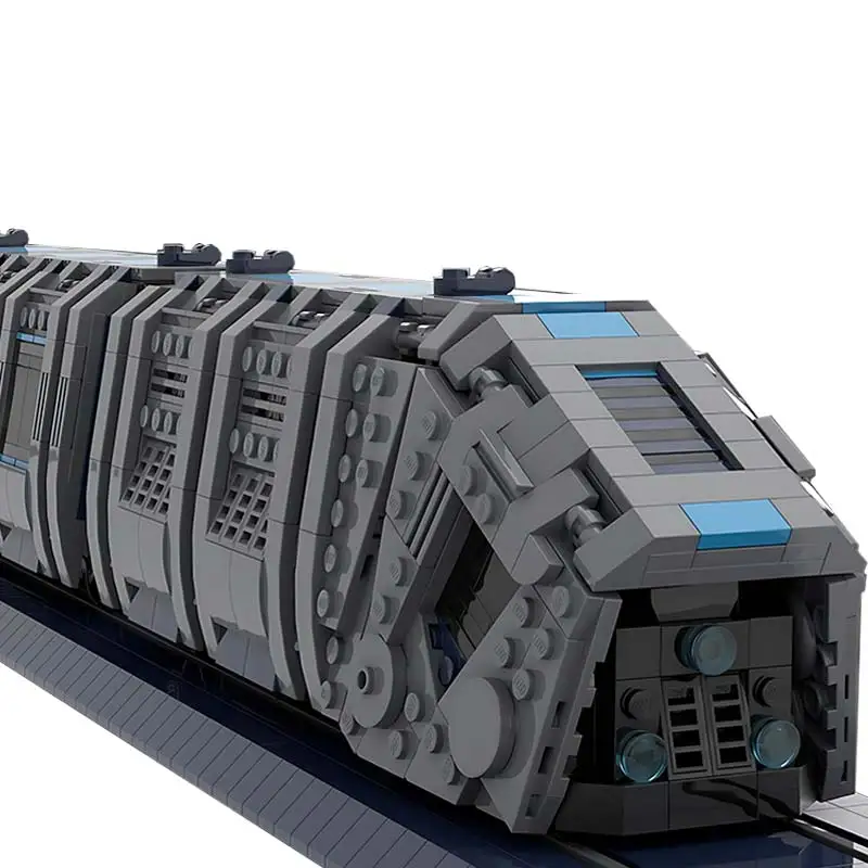 MOC-173654 MRT-7T7 Passenger Train Building Blocks Interstellar Vehicles Model Bricks Creative Expert Toy Kids Xmas Gift Set