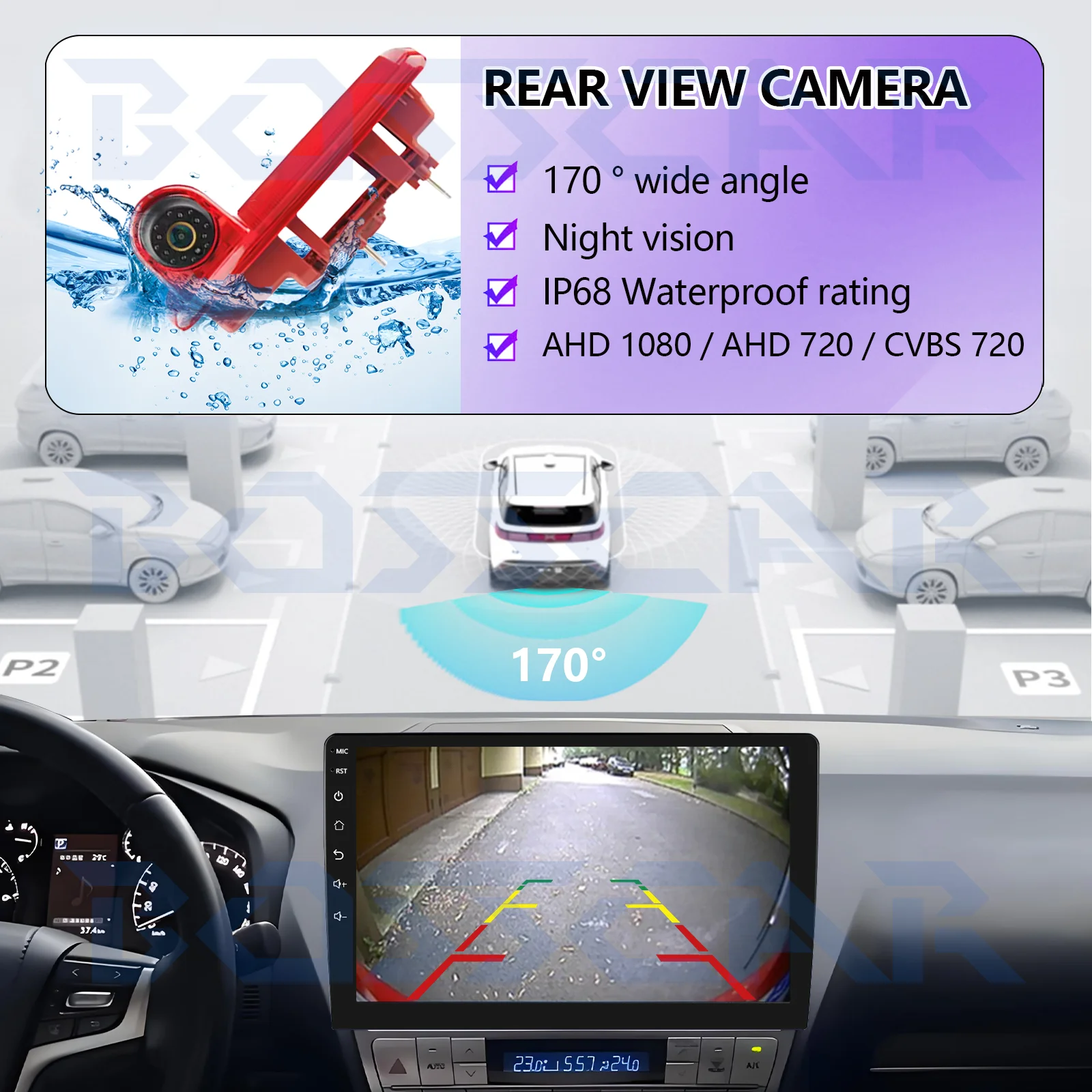 Backup Camera AHD 1080P Car Brake Light Rear view Reverse Camera For OPEL VIVARO 2014 RENAUL Trafic 3 Waterproof Night Vision